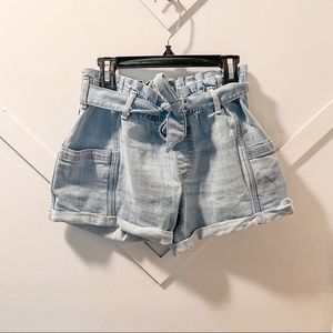 Abercrombie Kids High Rise Paper Bag Waist Shorts, size 11/12